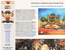 Tablet Screenshot of oddfellows-rebekahs-rosefloat.org